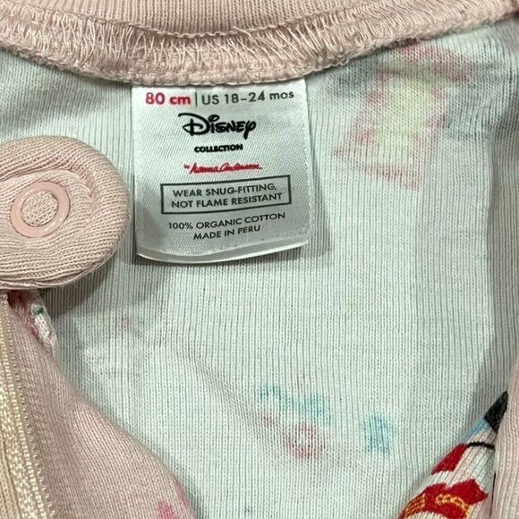 Hanna Andersson Disney Pink Holiday Zip Sleeper Size 18-24M - Picture 3 of 4